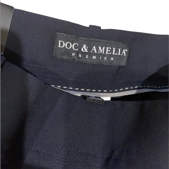 Navy Blue Dress Pants Womens 10 Doc & Amelia Classic Fit Career Occupation New - Picture 4 of 14